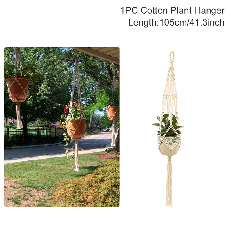 Hanging Plant Handmade Macrame Plant Hanger Flower Pot