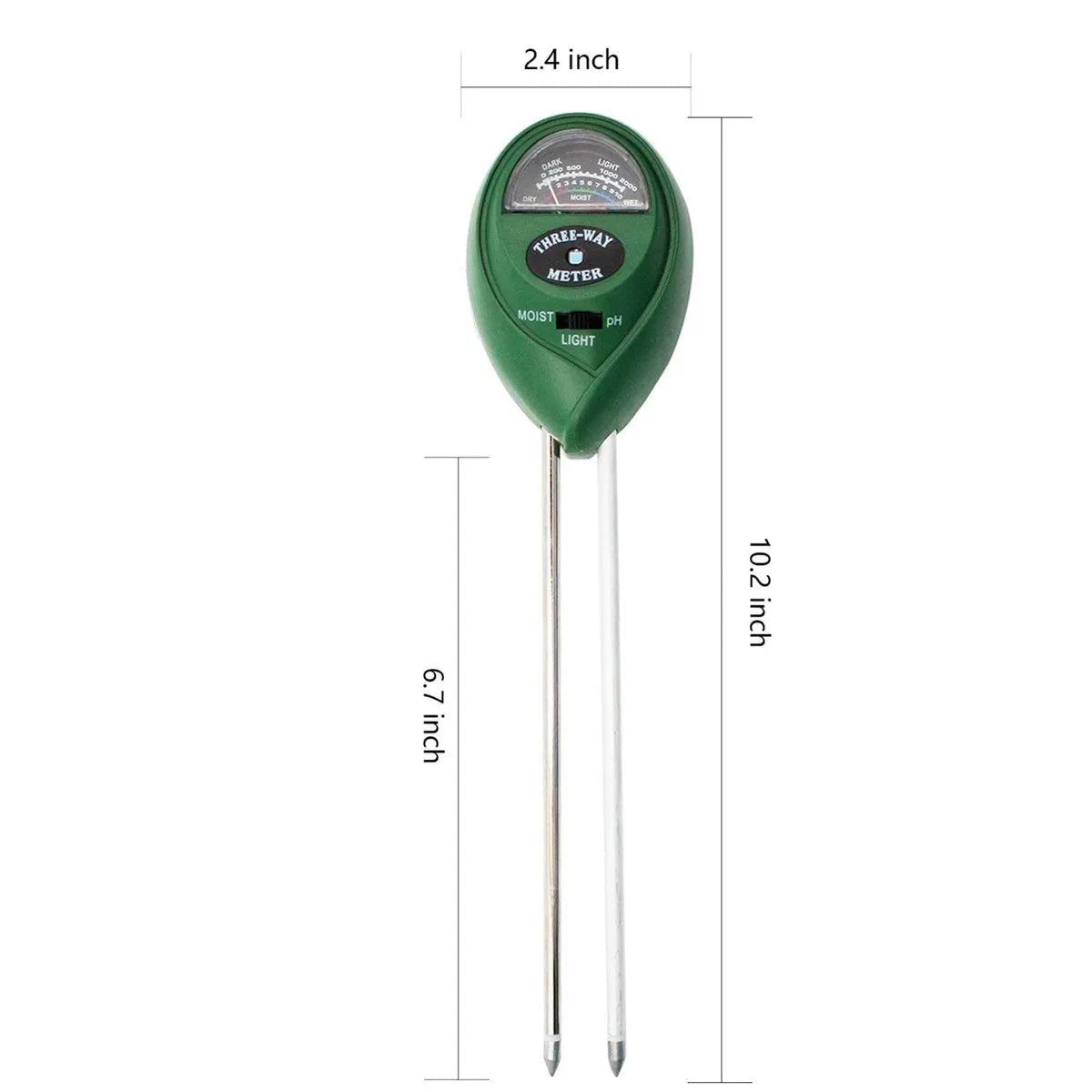 3-in-1 Soil Meter Moisture Light PH Testers With