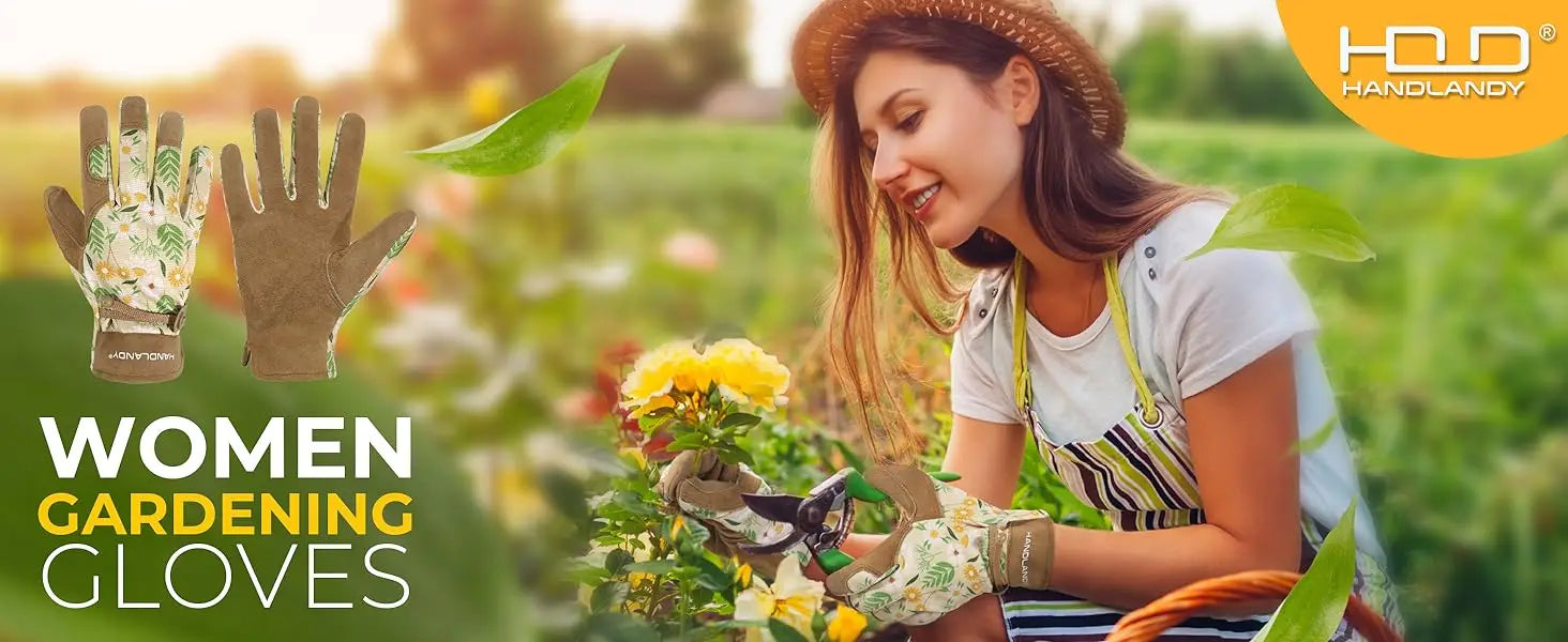 HANDLANDY Gardening Gloves for Women