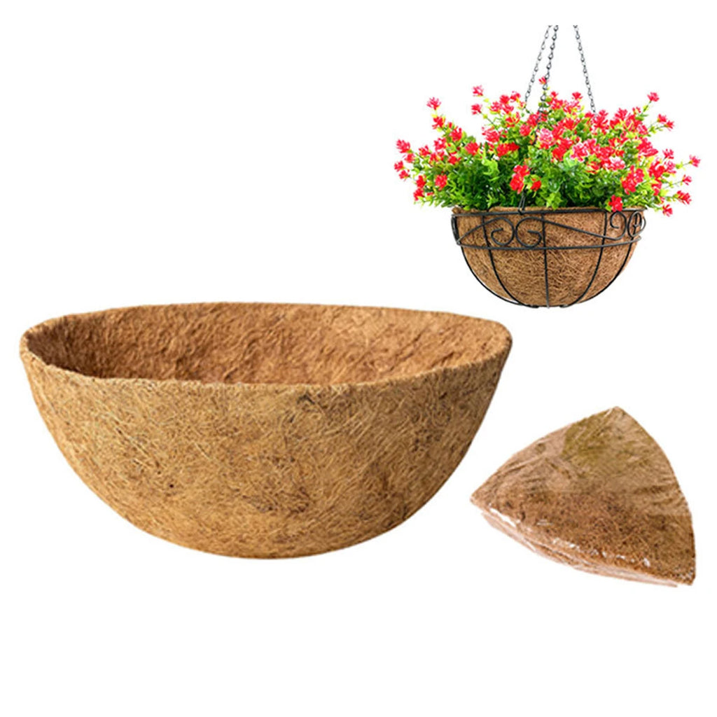 Breathable Round Coconut Palm Mat For Hanging Basket