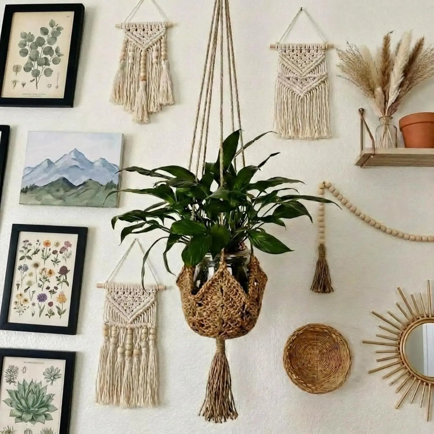 Macrame Plant Hanger For 3-12 Inch Pots