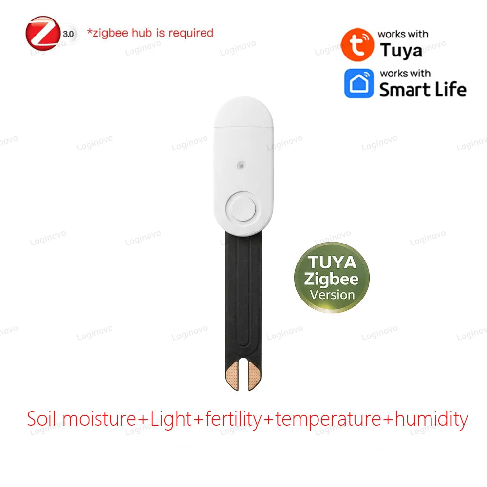 Zigbee Soil Moisture Sensor Temperature Humidity Light Fertility