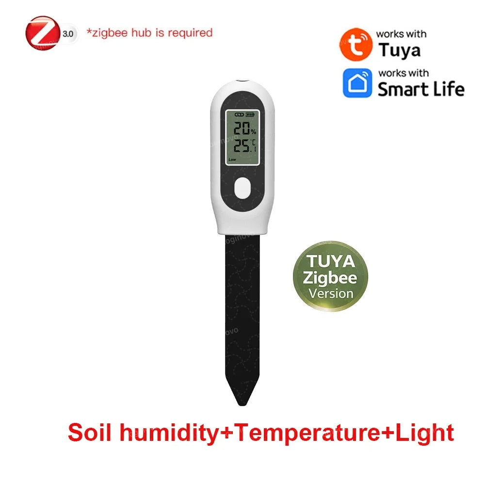 Zigbee Soil Moisture Sensor Temperature Humidity Light Fertility
