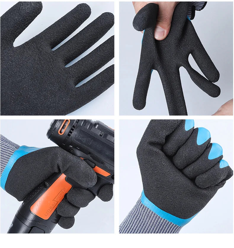 1Pair Winter Thermal Gloves Waterproof Work Safety