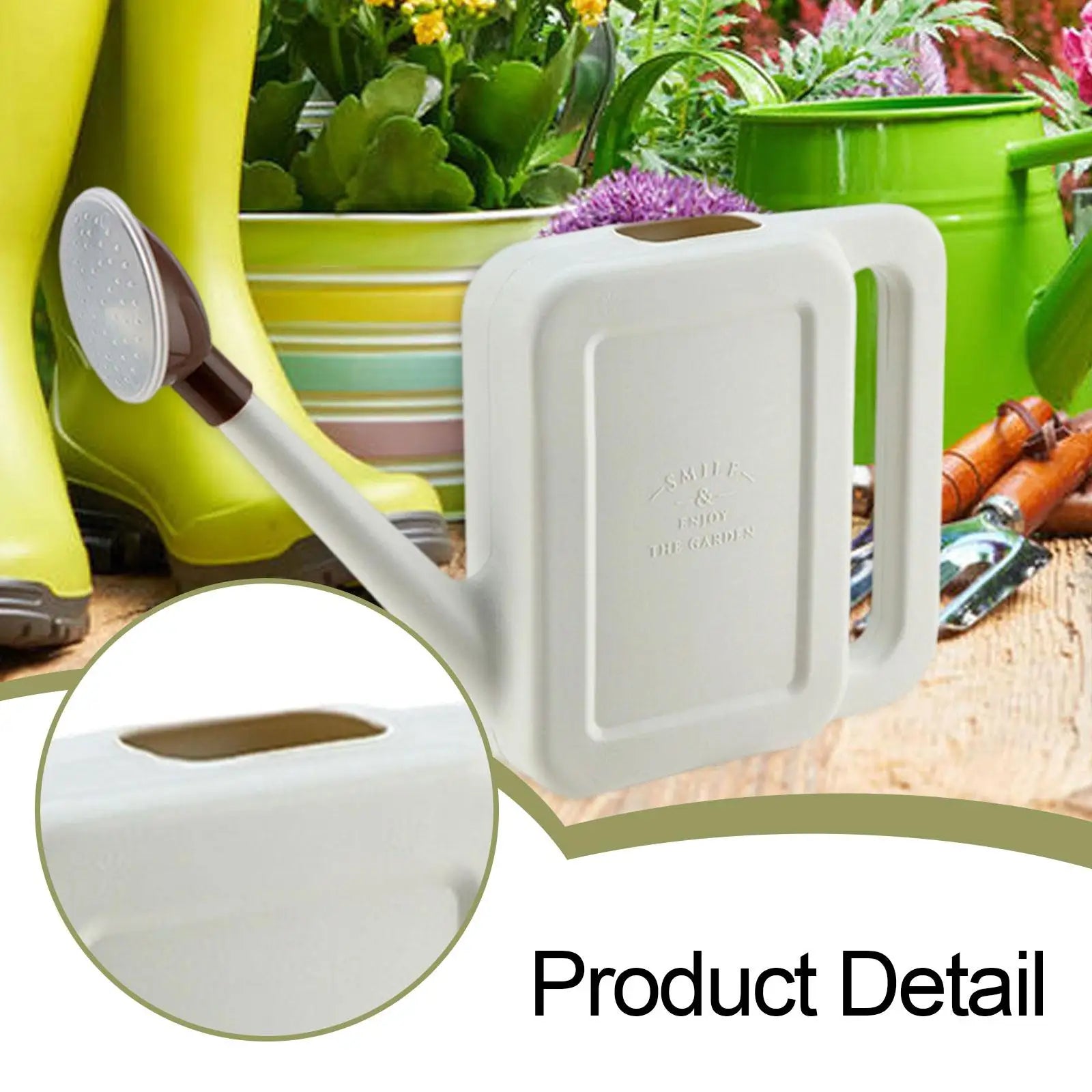 1L Watering Can Removable Sprinkler Head For Indoor