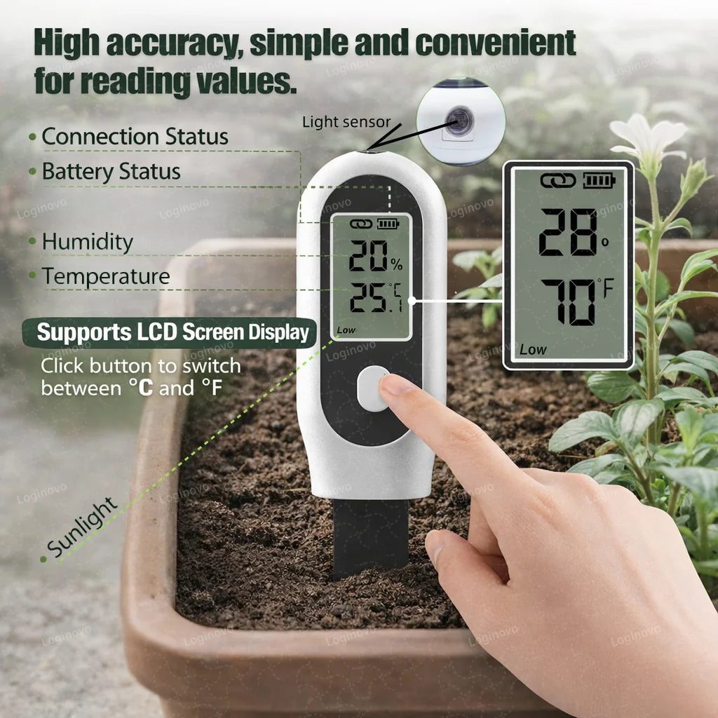 Zigbee Soil Moisture Sensor Temperature Humidity Light Fertility