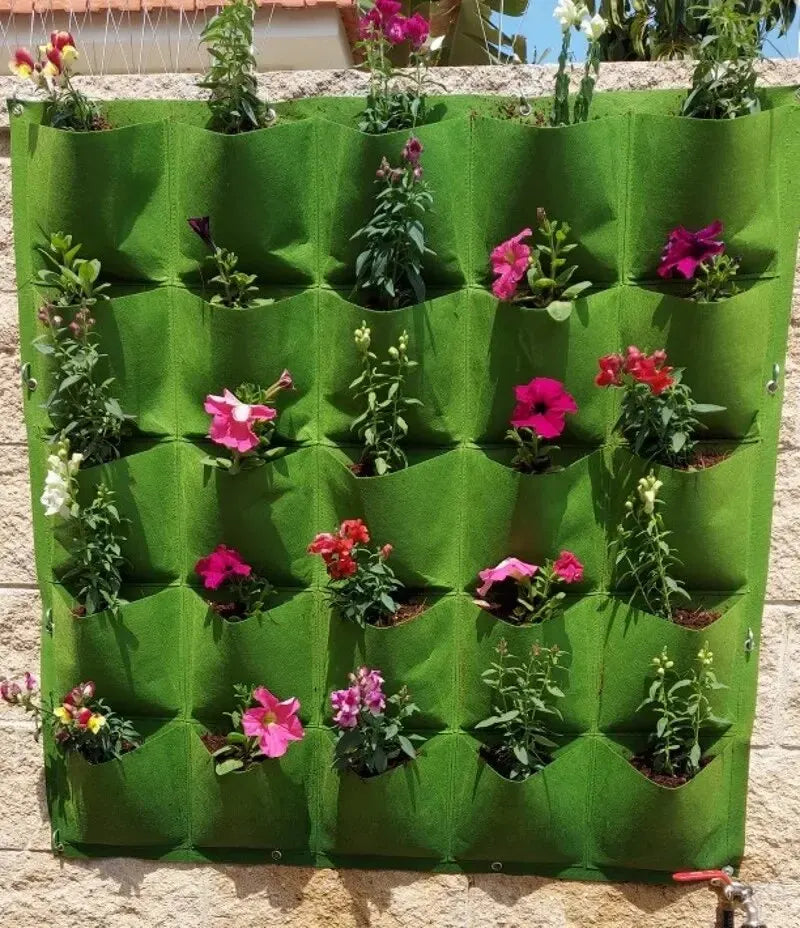 NEW Wall Hanging Pockets Planting Bags Flower