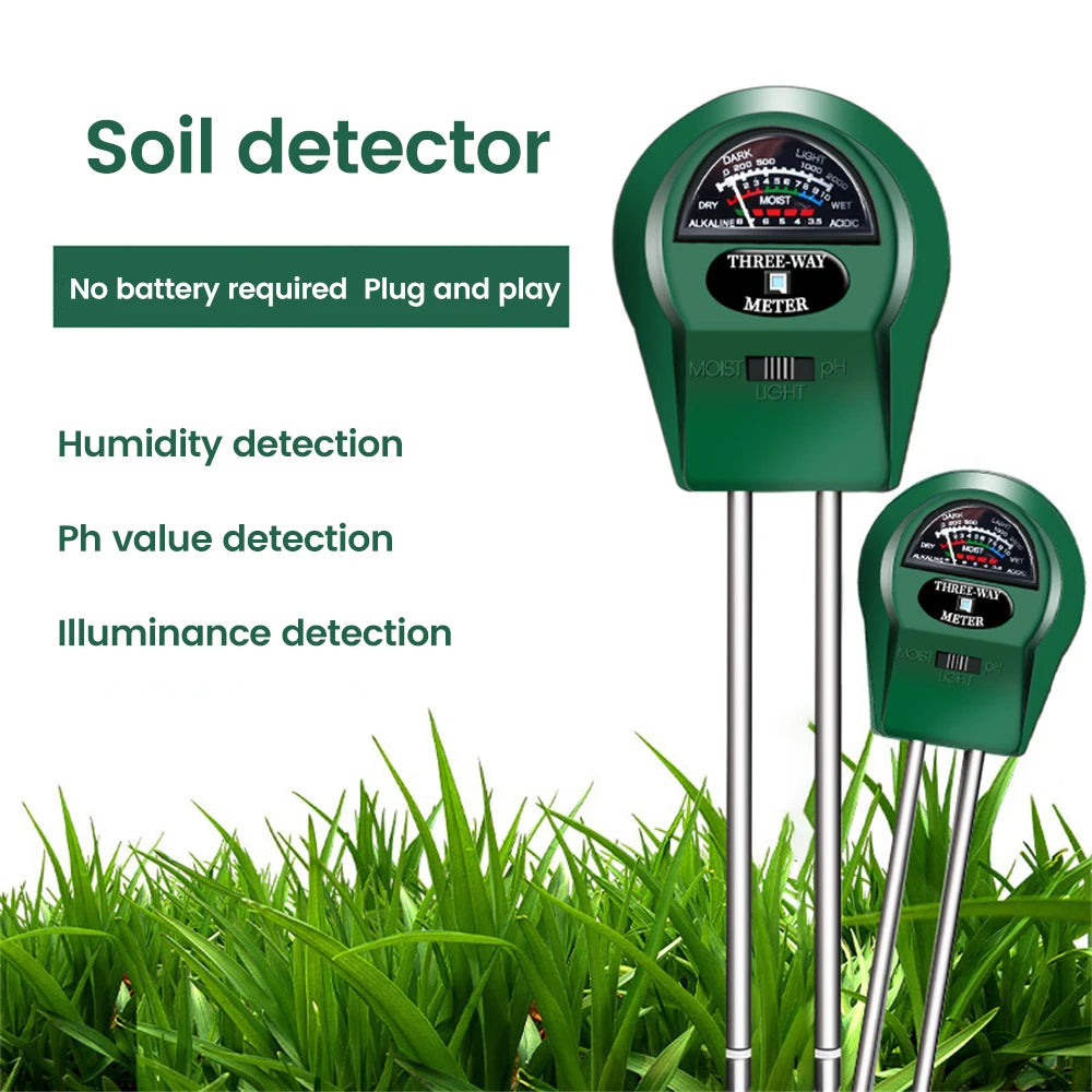 6-in-1 LCD Soil Tester PH Moisture Temperature Humidity