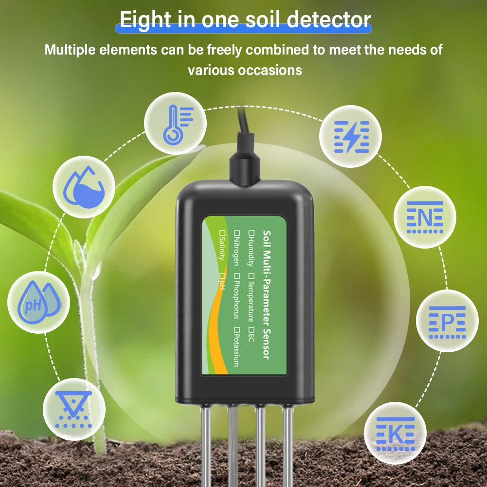 YAGO 8-in-1 Soil Sensor For Agriculture PH EC