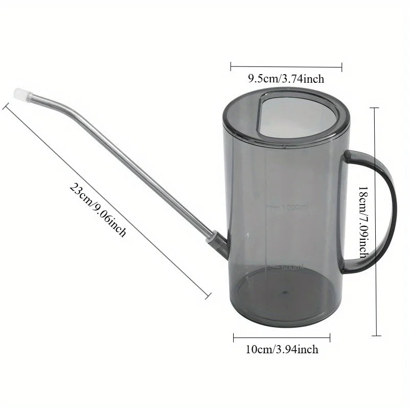 Cute Handheld Long Spout Watering Can-Small Durable Plastic