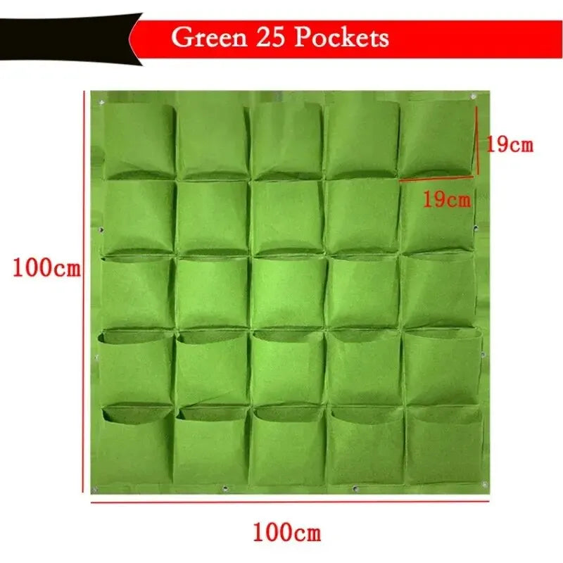 NEW Wall Hanging Pockets Planting Bags Flower