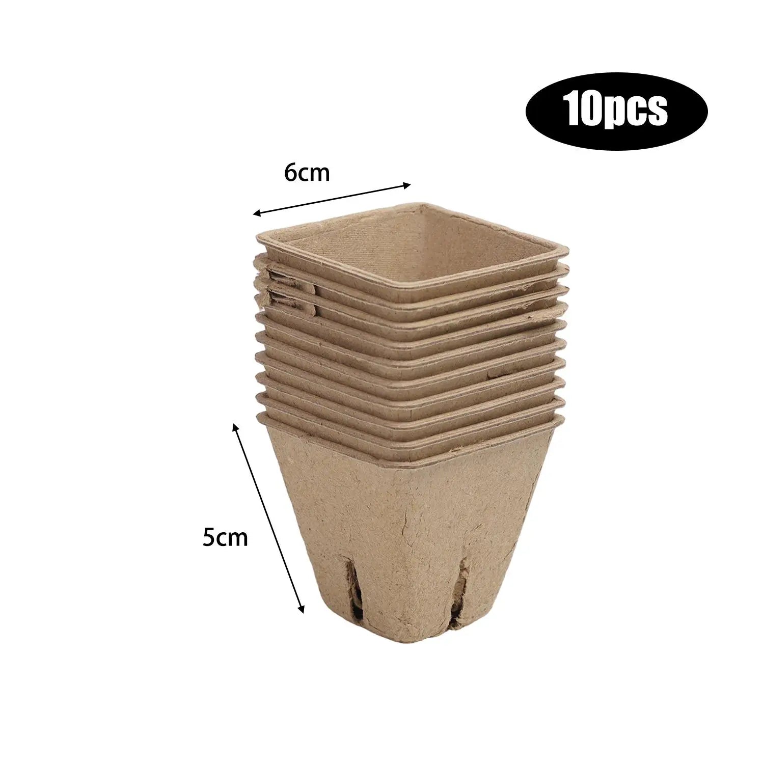 Biodegradable Garden Nursery Pots Pulp Seed Starter