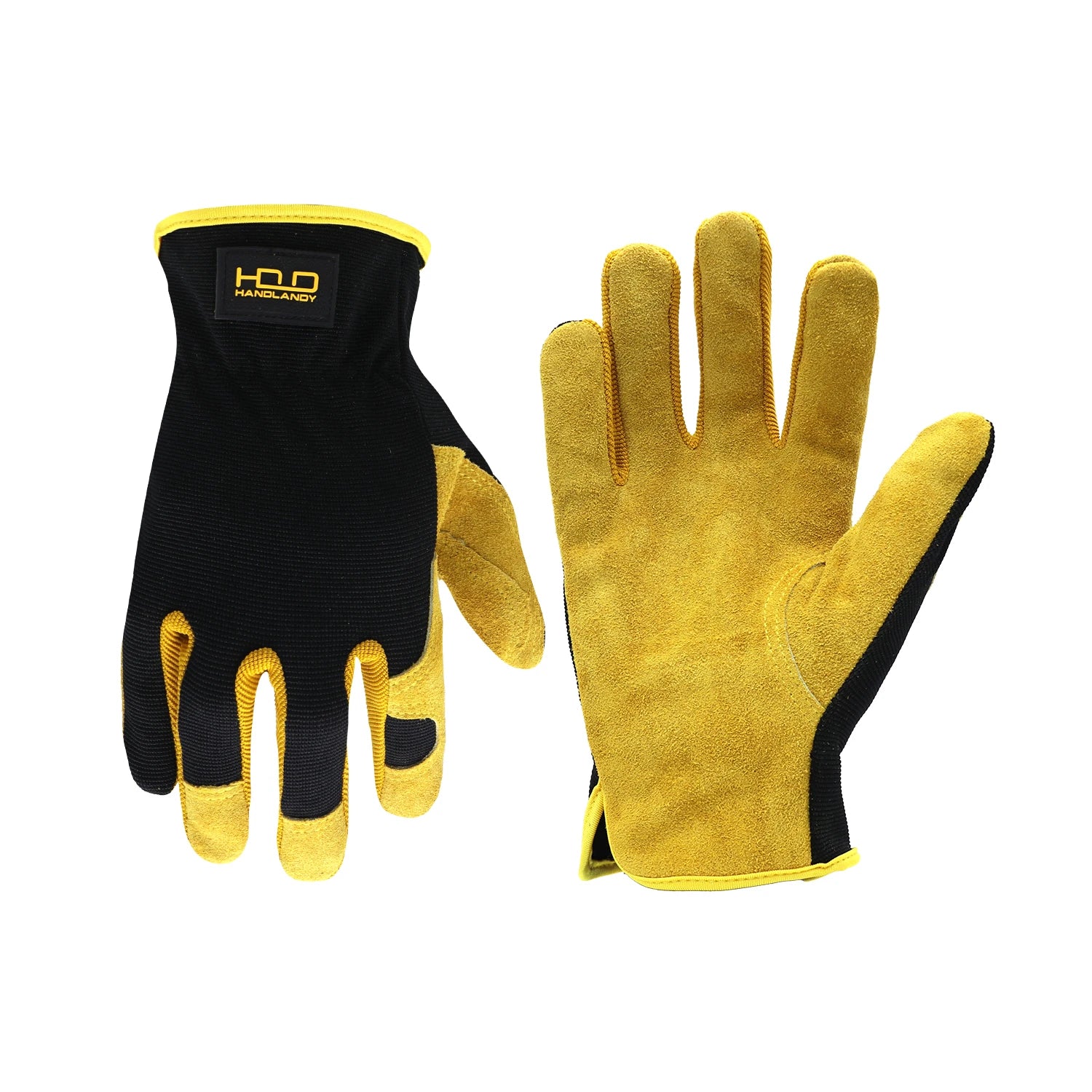 HANDLANDY Men Leather Gardening Gloves