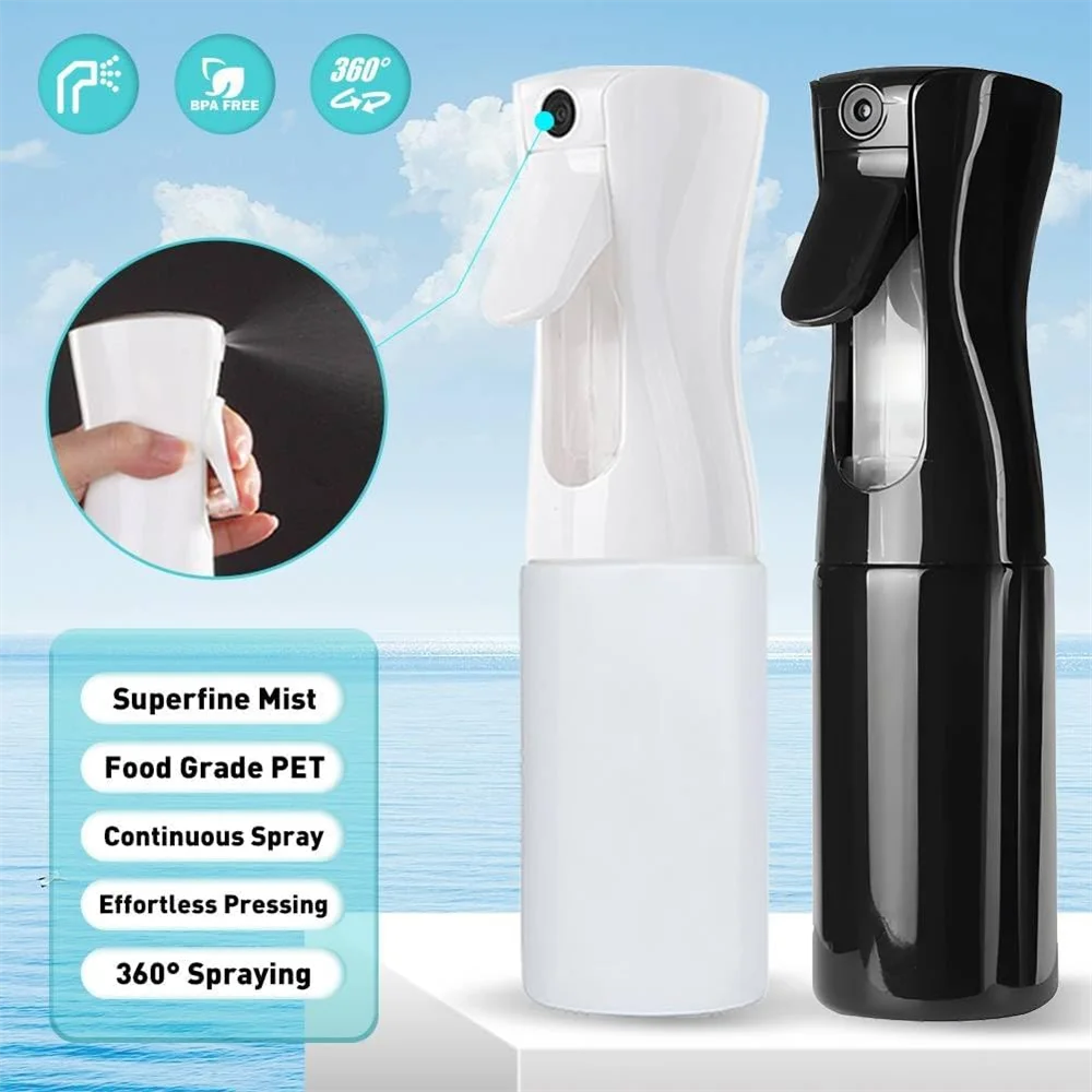 Hair Spray Bottle — Refillable Fine Mist Spray