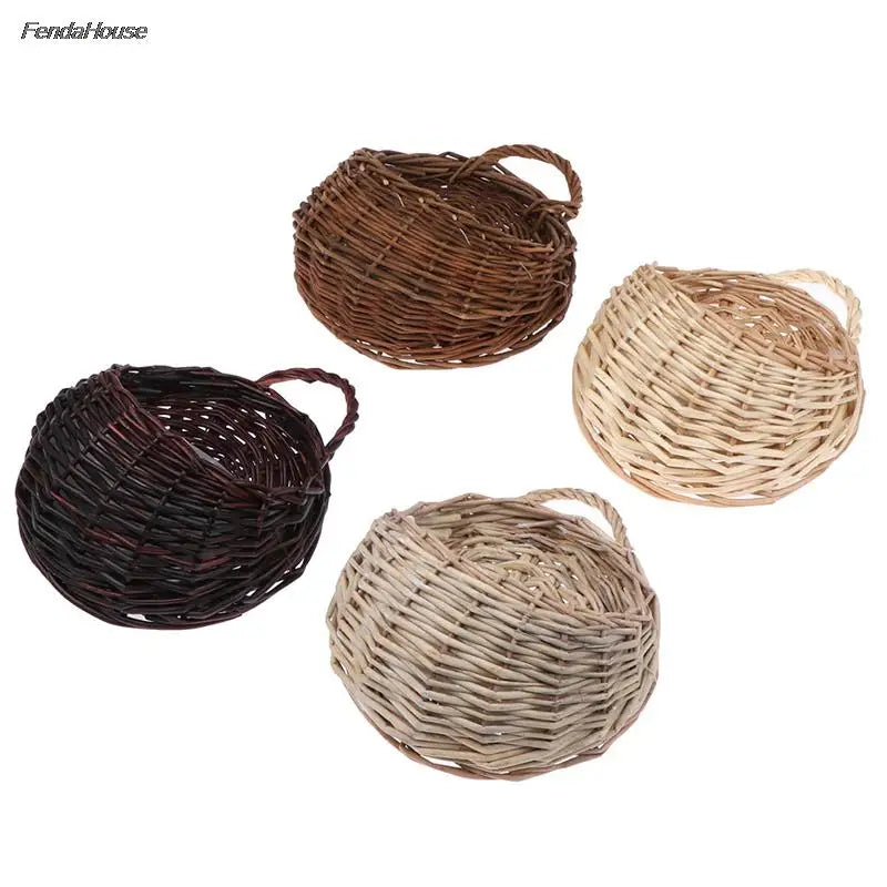 Wall Hanging Flower Planter Wicker Rattam Basket Garden
