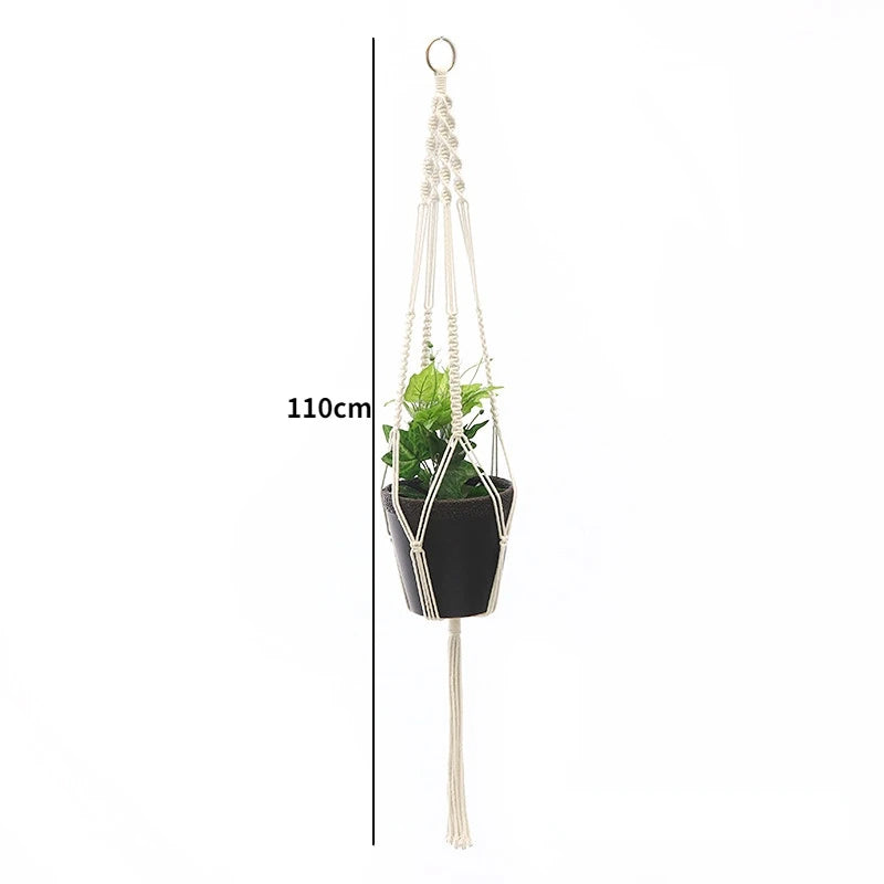 Handmade Macrame Plant Hanger Basket Flower Pot Balcony