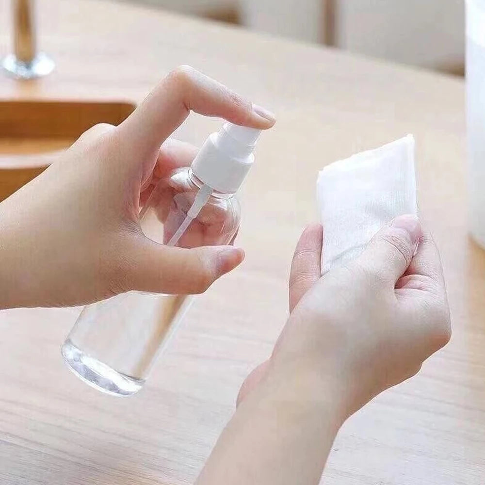100/60/30/10ml Empty Refillable Bottles Mini Clear Spray Bottles