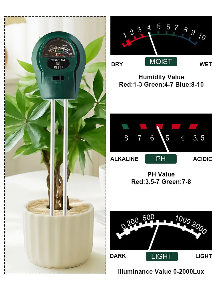 Soil Testing Instrument Equipped With Two Probes Measures