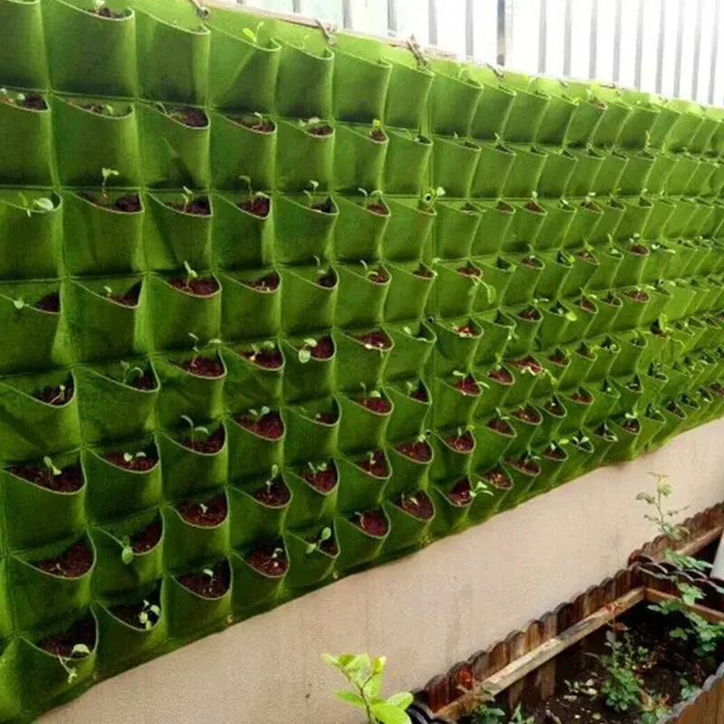 NEW Wall Hanging Pockets Planting Bags Flower
