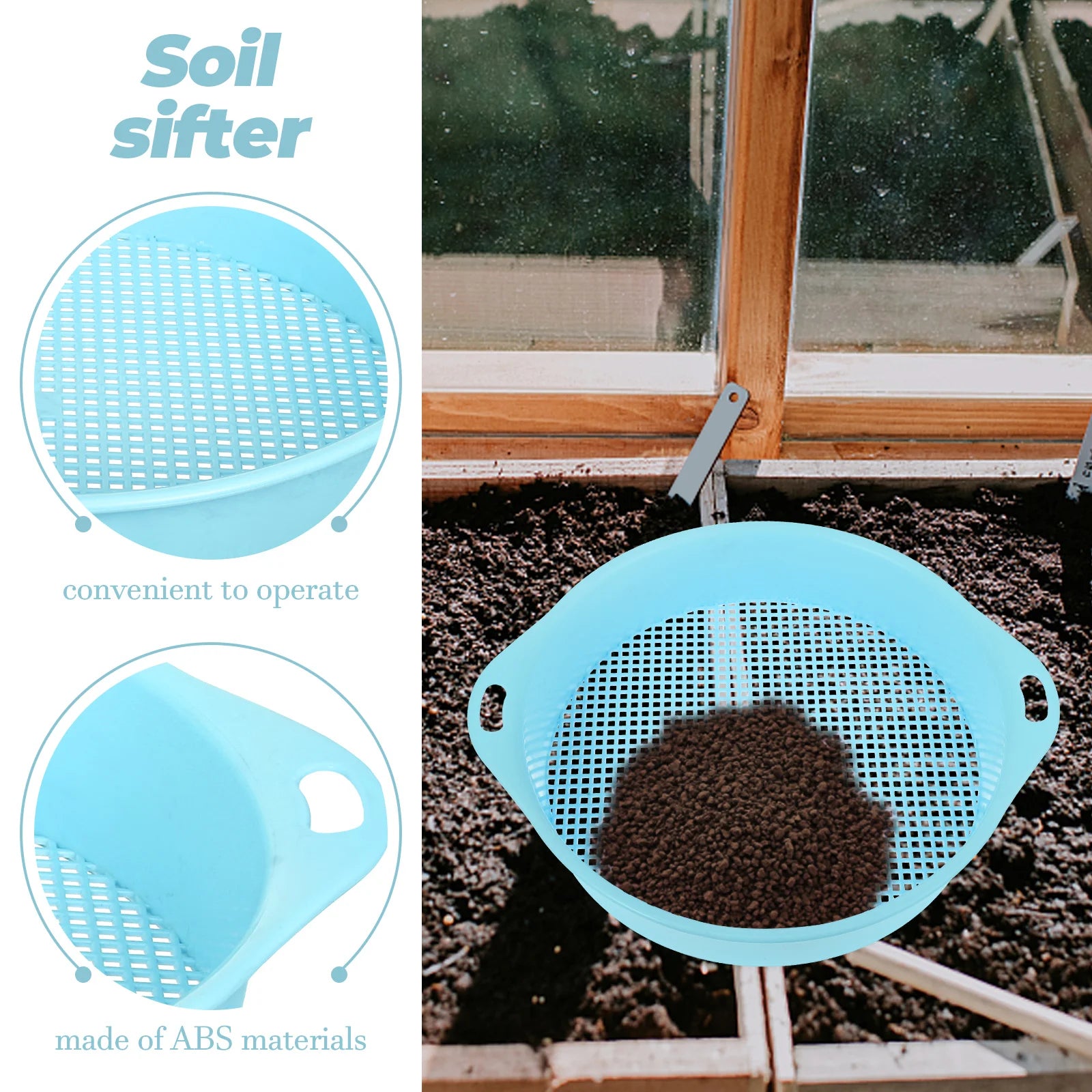 Soil Sieve Sifting Pans Tool