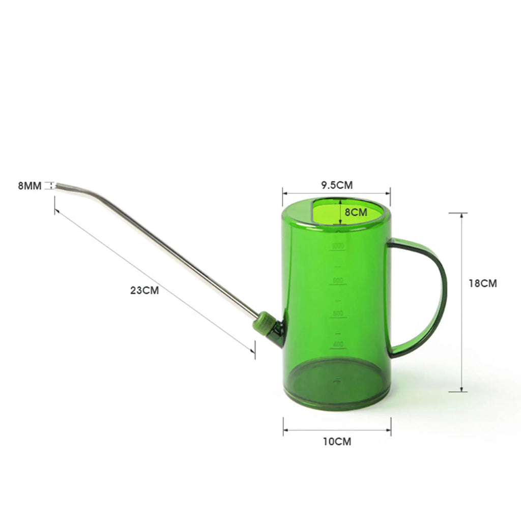 1L/1.5L Indoor Plants Watering Can Transparent Detachable Stainless