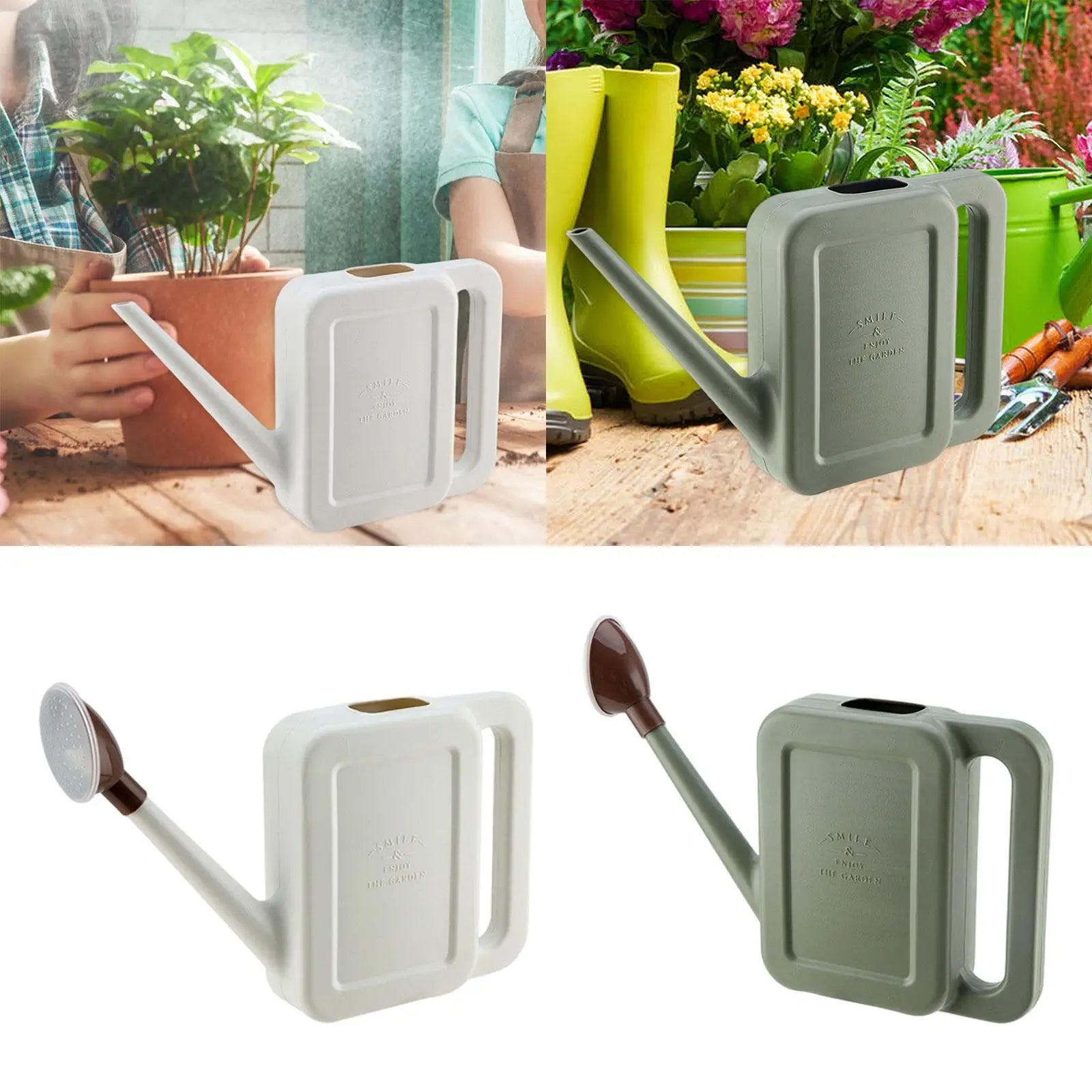 1L Watering Can Removable Sprinkler Head For Indoor