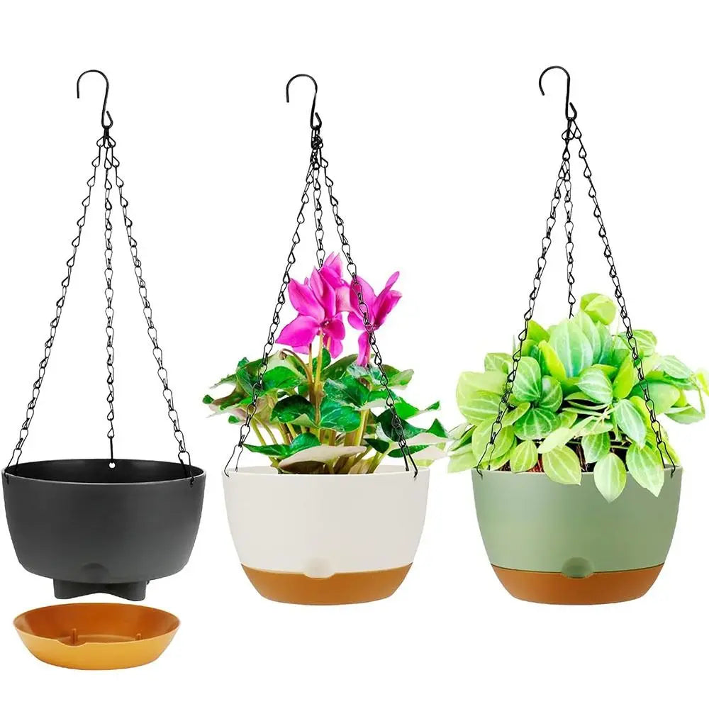 Durable Self-Watering Hanging Planters Thickened Plastic Hydroponic…