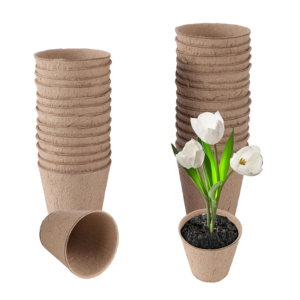 6/8cm Paper Pulp CultIvation Cup Biodegradable Seedling