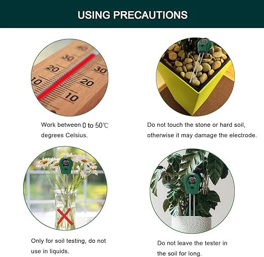 3-in-1 Soil PH Tester PH Light Moisture Acidity