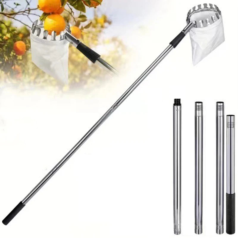 Stainless Steel Splicing Rod Fruit Picker 1.6/2.4/3.2/4M