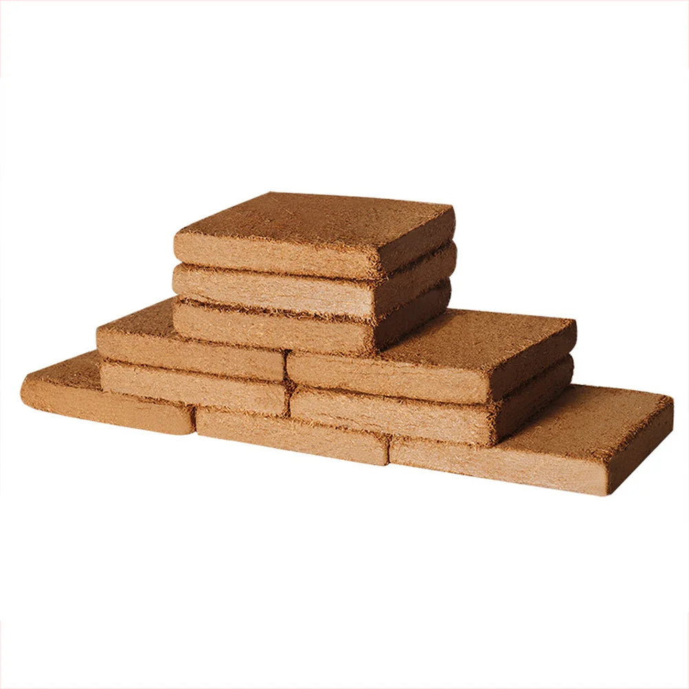 10cm Coconut Coir Soil Brick Natural Lightweight