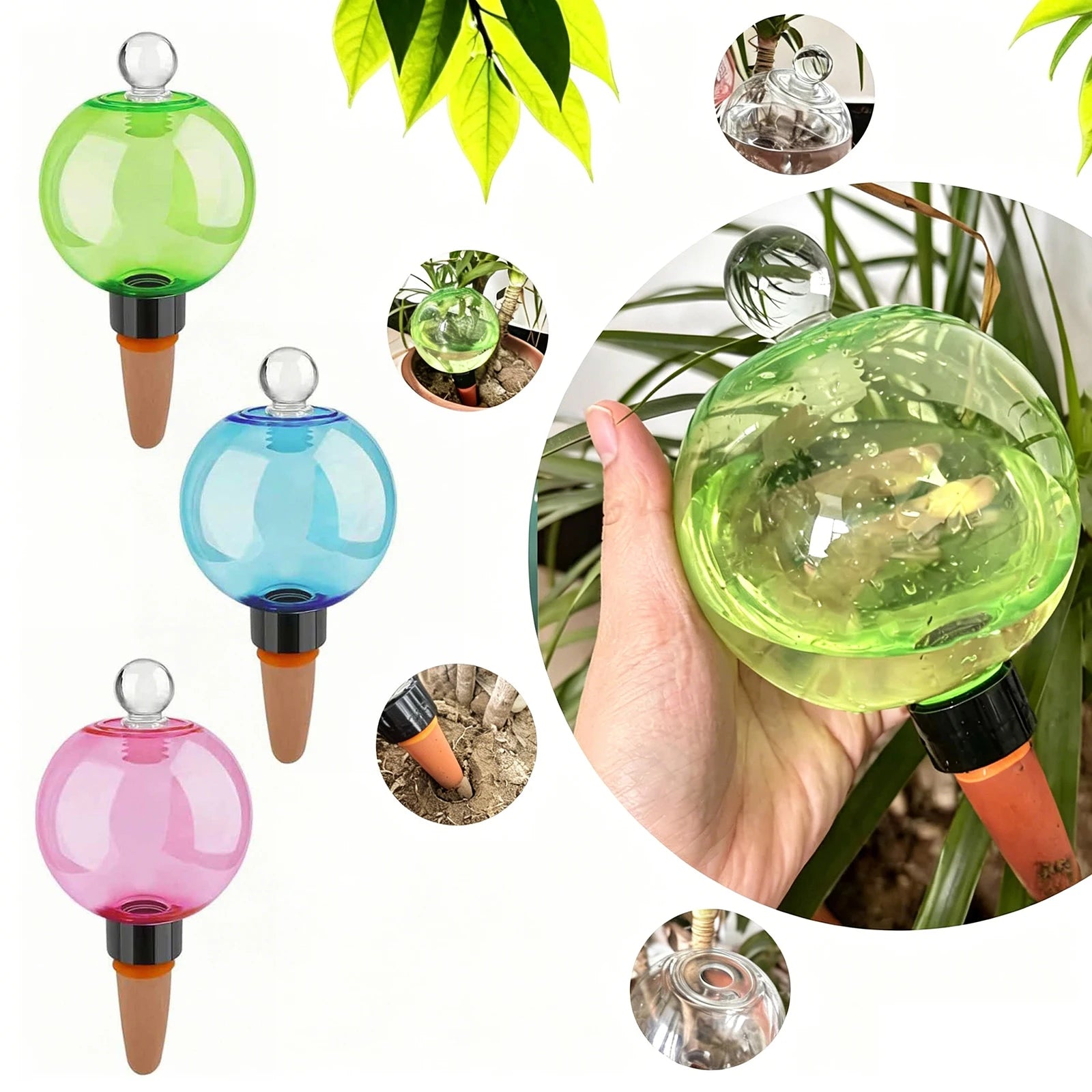 Self Watering Globes Top Fill Automatic Plant Watering