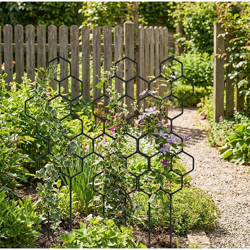 Honeycomb Design Plant Climbing Support Stake Garden Trellis
