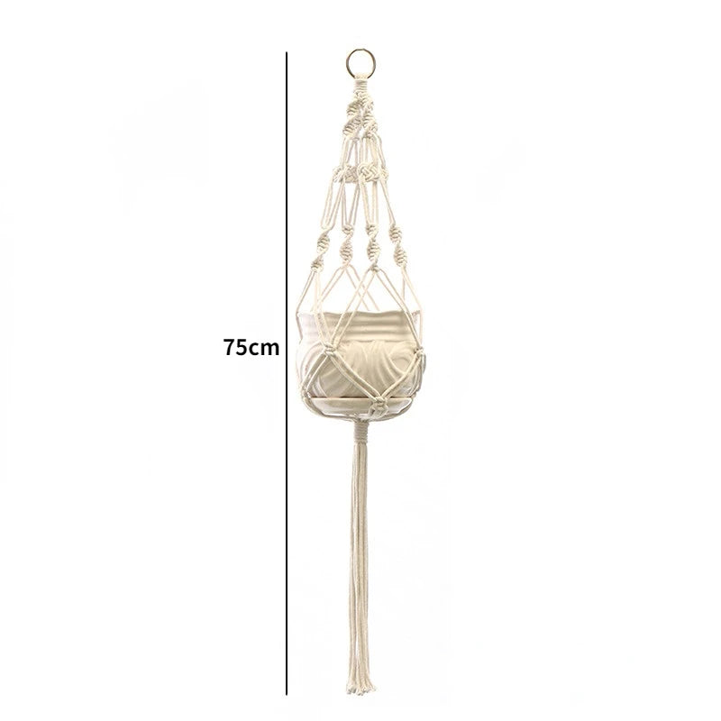 Handmade Macrame Plant Hanger Basket Flower Pot Balcony