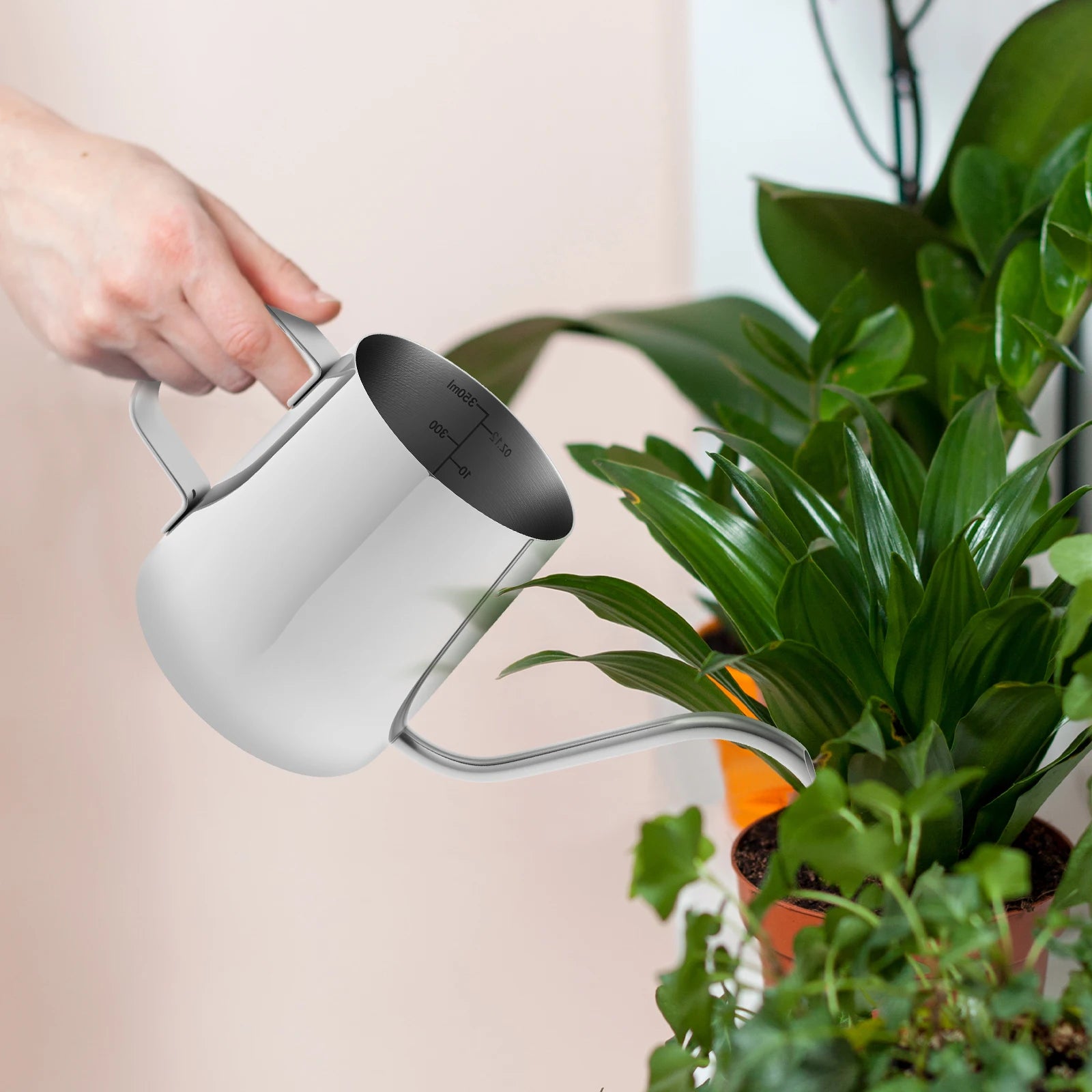 12oz/350ml Small Watering Can For Indoor Plants Rustproof