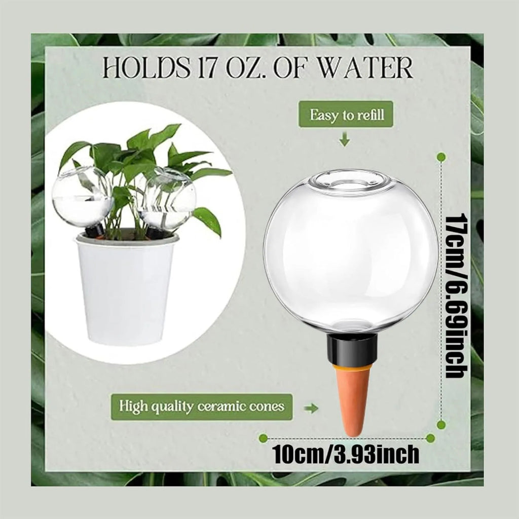 Plant Self-Watering Globe Insertable Automatic Watering Device Clear